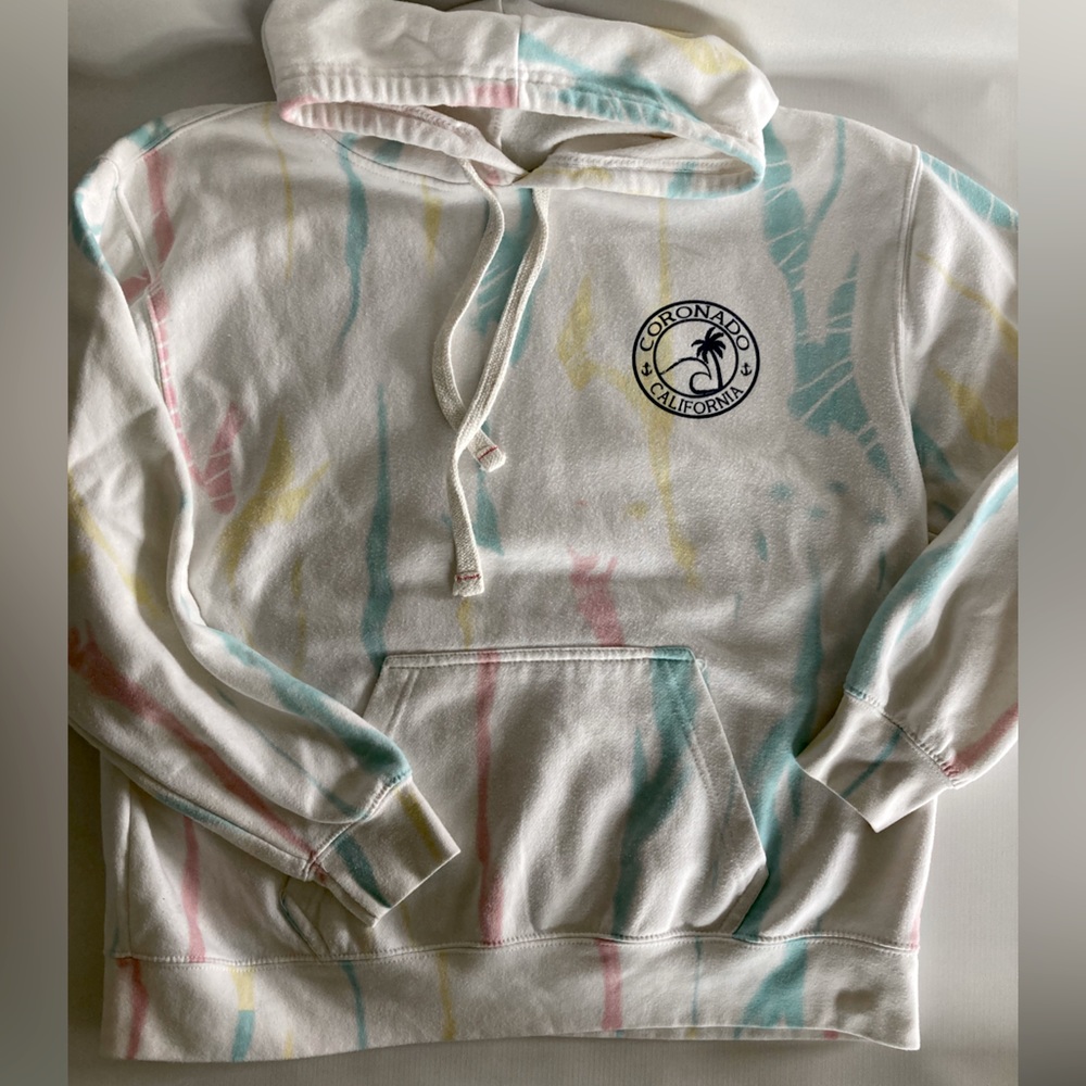 Coronado California pale tie dye hoody